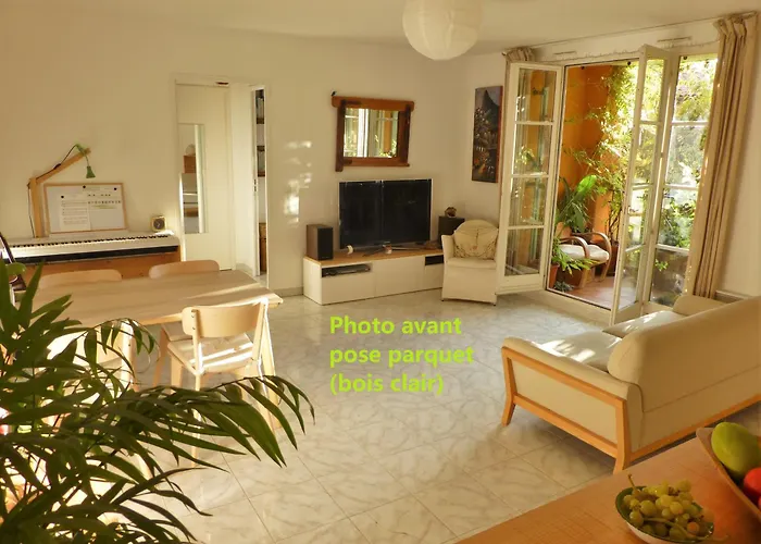 3P Loggia Parking Vieux Nice, Calme Sur Jardin